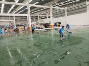 Thi Công Vệ Sinh Nhà Xưởng Sau Xây Dựng Tại Bến Cát